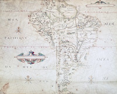 Map of South America by French School